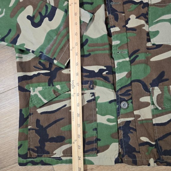 Vintage Kmart Camo Hunting Jacket Men’s Medium 38-40 Woodland Button Front Light - Picture 5 of 9